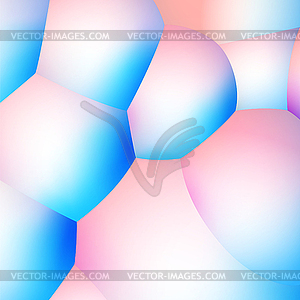 Абстрактный фон с перламутровыми мягкими пузырями - изображение в векторном виде