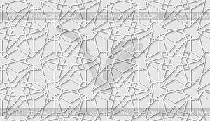 Arabic seamless pattern with classic islamic cultur - vector clipart