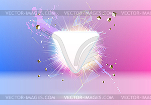 Abstract pink and blue vaporwave styled background - vector image