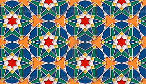 Arabic seamless girih pattern with classic islamic - vector image