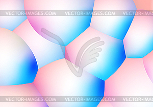 Abstract background with pearlescent soft bubbles - vector image