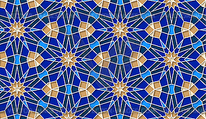 Arabic seamless girih pattern with classic islamic - royalty-free vector image