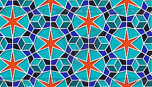 Arabic seamless girih pattern with classic islamic - vector image