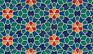 Arabic seamless girih pattern with classic islamic - vector clipart