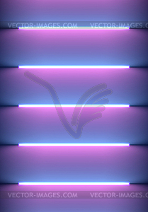 Neon illumination background. Abstract 80s or - vector clipart