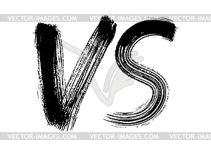 VS sign for competition, sport or game. Versus - vector image