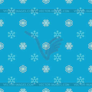 Christmas snowflakes seamless pattern for winter - vector image