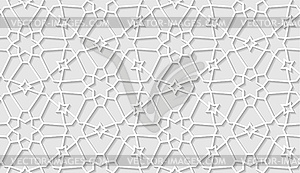 Arabic seamless pattern with classic islamic cultur - vector clipart