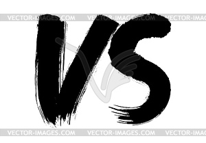 VS sign for competition, sport or game. Versus - vector image