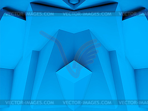 Abstract background with overlapping blue cubes - vector clip art