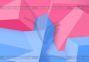 Abstract background with realistic colorful cubes. - vector clipart