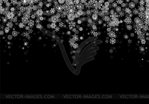 Christmas background or card template with small - vector clipart