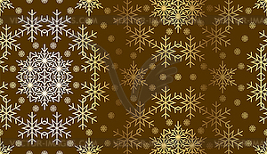 Christmas snowflake seamless pattern for winter - vector image