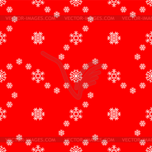 Christmas snowflakes seamless pattern for winter - vector image