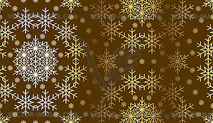 Christmas snowflake seamless pattern for winter - vector image