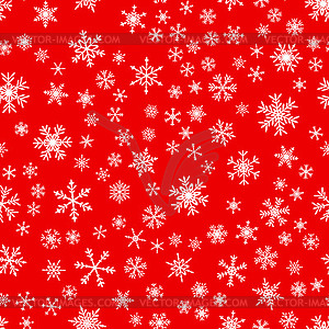 Snowflakes seamless pattern for Christmas - vector clipart