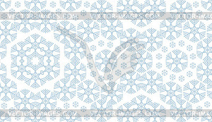 Christmas snowflake seamless pattern for winter - vector image