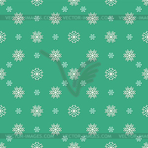 Christmas snowflakes seamless pattern for winter - royalty-free vector image