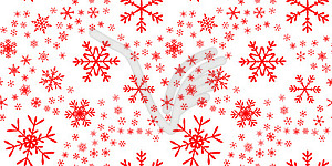 Snowflakes seamless pattern for Christmas - vector clip art