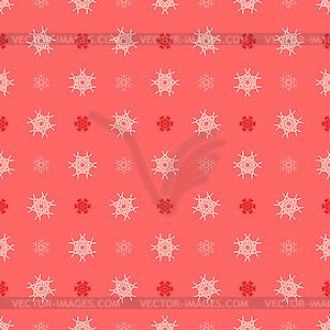 Christmas snowflakes seamless pattern for winter - vector image