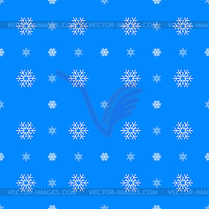 Рождественские снежинки бесшовный узор для зимы - изображение в векторе