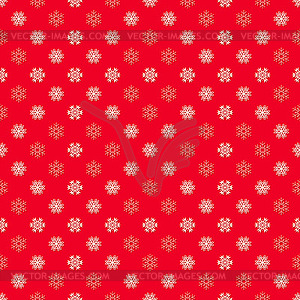 Christmas snowflakes seamless pattern for winter - vector image