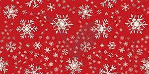 Snowflakes seamless pattern for Christmas - vector image