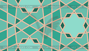 Arabic seamless girih pattern with classic islamic - vector image