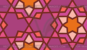 Arabic seamless girih pattern with classic islamic - vector image