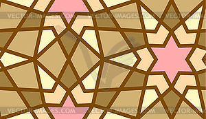 Arabic seamless girih pattern with classic islamic - vector clip art