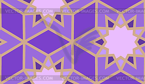 Arabic seamless girih pattern with classic islamic - vector clipart