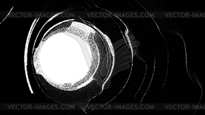 Стыковочный коридор в ретро-стиле на космической станции или - векторное графическое изображение
