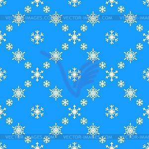 Christmas snowflakes seamless pattern for winter - vector EPS clipart
