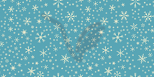 Snowflakes seamless pattern for Christmas - vector clipart