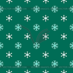 Christmas snowflakes seamless pattern for winter - vector image