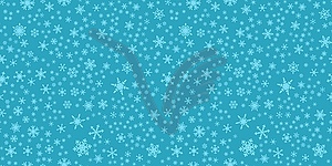 Snowflakes seamless pattern for Christmas - vector image