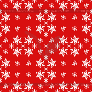 Christmas snowflakes seamless pattern for winter - vector clipart