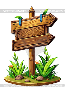 Vintage wooden signboard . Sign frame element, - vector image