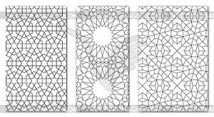 Islamic background collection with traditional styl - vector clipart