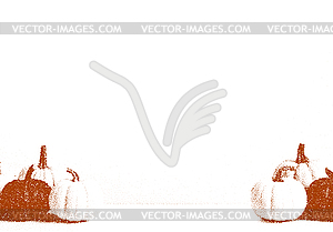 Pumpkin vegetable in retro dotwork style to - vector clipart