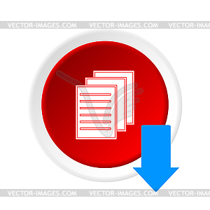 File download button - vector clipart