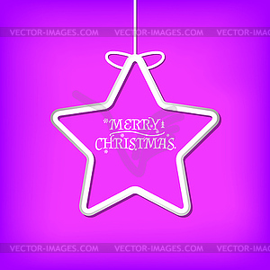 Simple christmas card - vector image