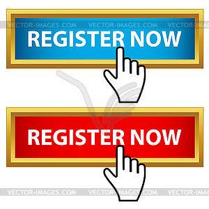 Register now set - vector image