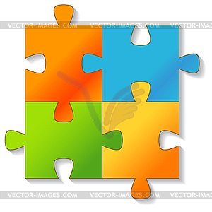 Jigsaw Puzzle.  - vector image