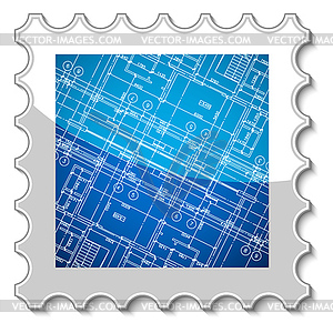 Best architecture stamp - vector image