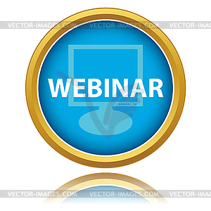 Button Webinar - vector image