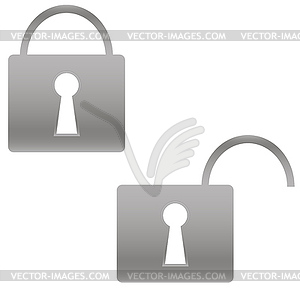 Lock Icon Set - vector clipart