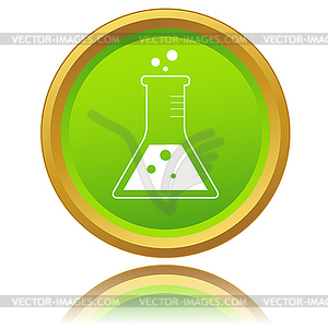 Laboratory flask icon - vector image