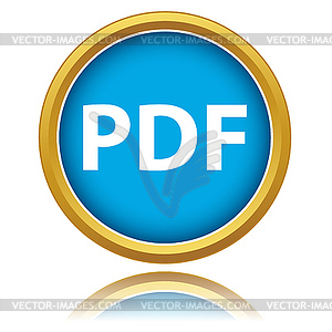 Pdf download icon - color vector clipart
