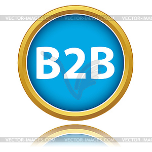 Button B2B - vector clipart